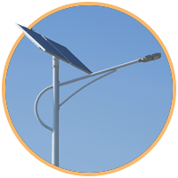 Postes solares para residenciales